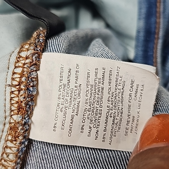 Madewell Cali Demi Boot Jeans Raw Hem Sz 32 - Picture 9 of 16